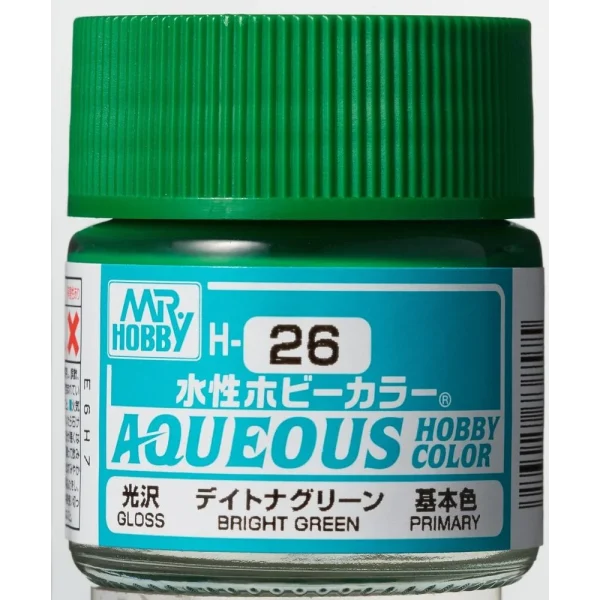 3028738575 Mr Hobby – Aqueous Hobby Colors (10 ml) Brigth Green – H-026 - Mr Hobby - Ludik Vault