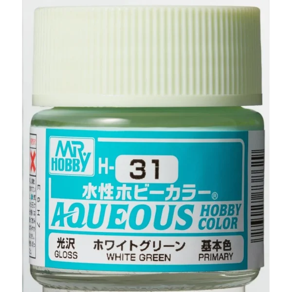Mr Hobby – Aqueous Hobby Colors (10 ml) White Green – H-031 - Mr Hobby - Ludik Vault