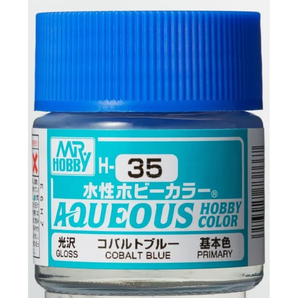 3028738667 Mr Hobby – Aqueous Hobby Colors (10 ml) Cobalt Blue – H-035 - Mr Hobby - Ludik Vault
