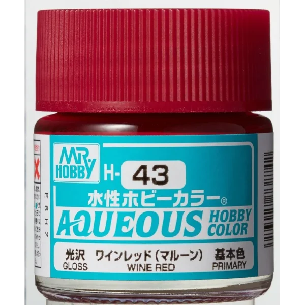 3028738742 Mr Hobby – Aqueous Hobby Colors (10 ml) Wine Red – H-043 - Mr Hobby - Ludik Vault