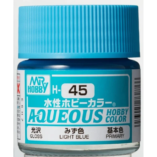 3028738766 Mr Hobby – Aqueous Hobby Colors (10 ml) Light Blue – H-045 - Mr Hobby - Ludik Vault