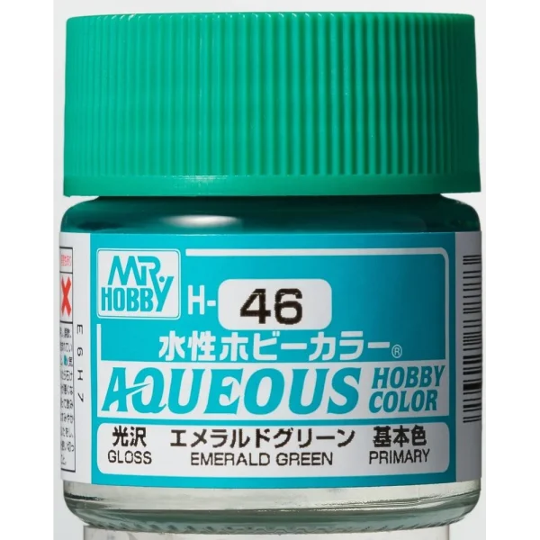 3028738773 Mr Hobby – Aqueous Hobby Colors (10 ml) Emerald Green – H-046 - Mr Hobby - Ludik Vault