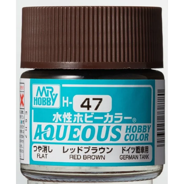 3028738780 Mr Hobby – Aqueous Hobby Colors (10 ml) Red Brown – H-047 - Mr Hobby - Ludik Vault