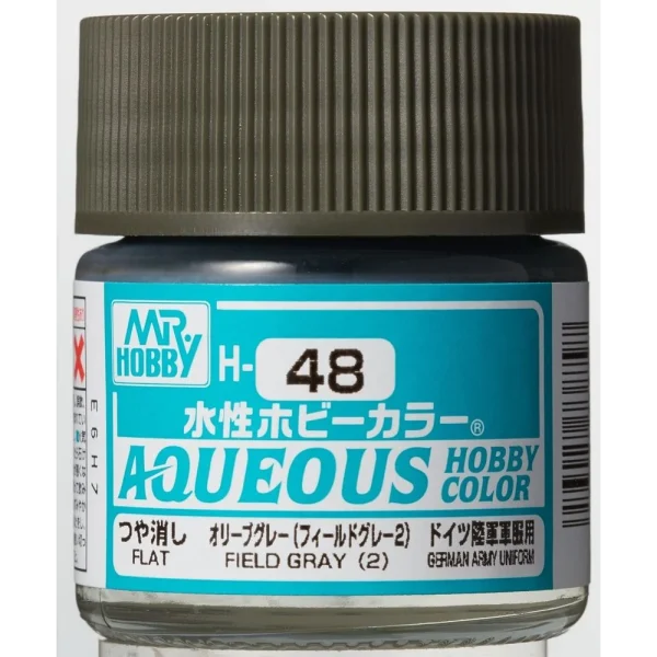 3028738797 Mr Hobby – Aqueous Hobby Colors (10 ml) Field Gray (2) – H-048 - Mr Hobby - Ludik Vault