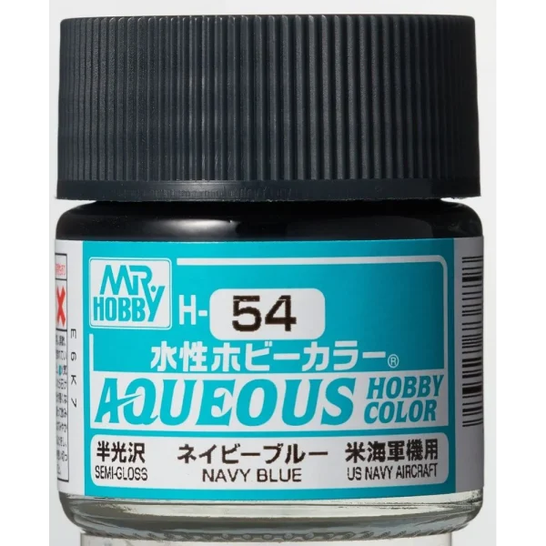 3028738858 Mr Hobby – Aqueous Hobby Colors (10 ml) Navy Blue – H-054 - Mr Hobby - Ludik Vault