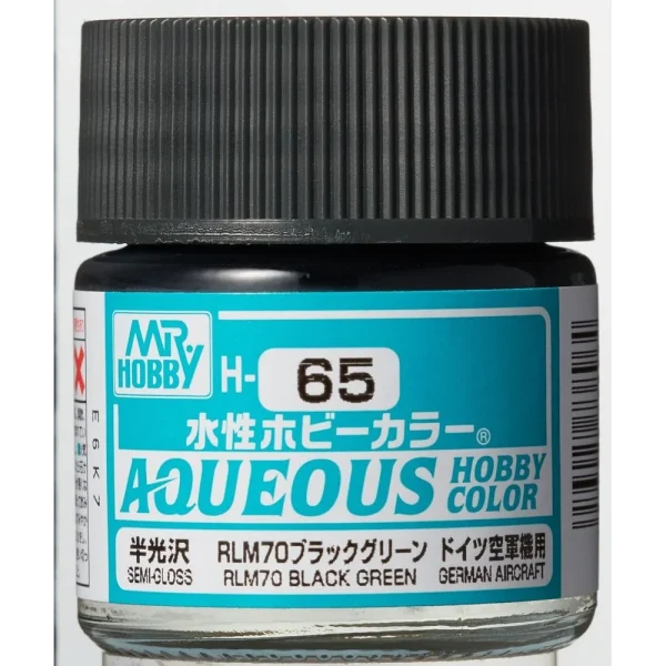 3028738964 Mr Hobby – Aqueous Hobby Colors (10 ml) RLM70 Black Green – H-065 - Mr Hobby - Ludik Vault