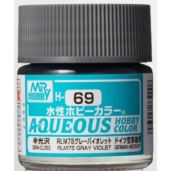 3028739008 Mr Hobby – Aqueous Hobby Colors (10 ml) RLM75 Gray – H-069 - Mr Hobby - Ludik Vault