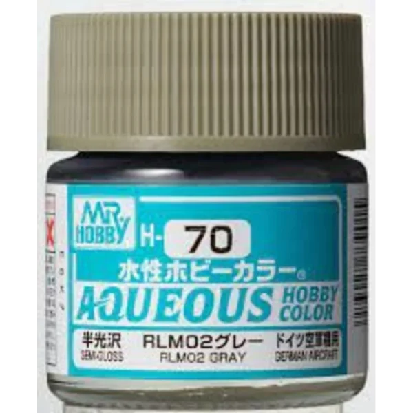 3028739015 Mr Hobby – Aqueous Hobby Colors (10 ml) RLM02 Gray – H-070 - Mr Hobby - Ludik Vault