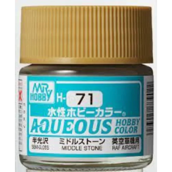 3028739022 Mr Hobby – Aqueous Hobby Colors (10 ml) Middle Stone – H-071 - Mr Hobby - Ludik Vault