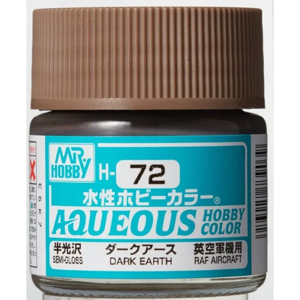 3028739039 Mr Hobby – Aqueous Hobby Colors (10 ml) Dark Earth – H-072 - Mr Hobby - Ludik Vault