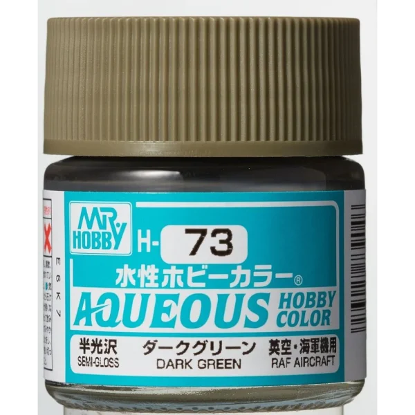 3028739046 Mr Hobby – Aqueous Hobby Colors (10 ml) Dark Green – H-073 - Mr Hobby - Ludik Vault