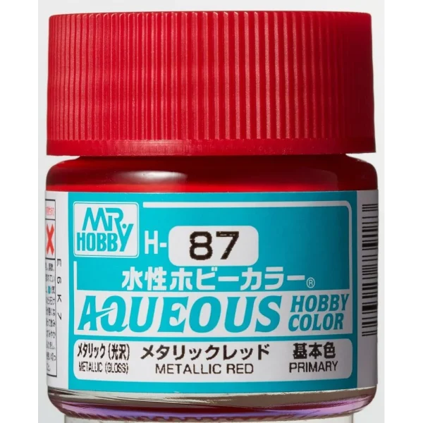 3028739183 Mr Hobby – Aqueous Hobby Colors (10 ml) Metallic Red – H-087 - Mr Hobby - Ludik Vault