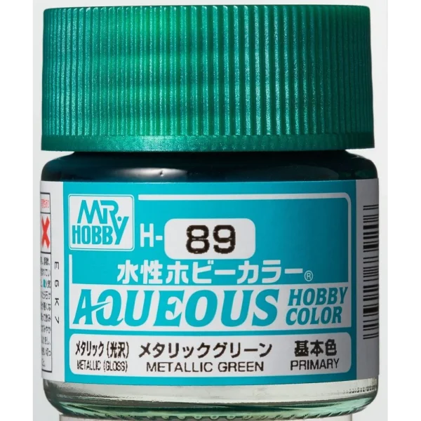 3028739206 Mr Hobby – Aqueous Hobby Colors (10 ml) Metallic Green – H-089 - Mr Hobby - Ludik Vault