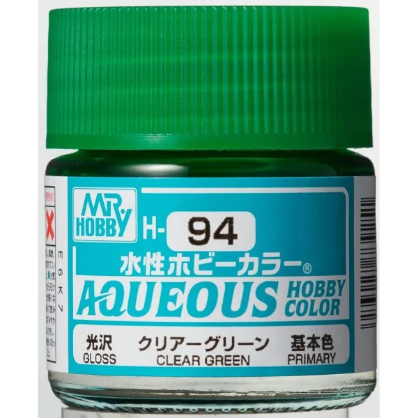 3028739251 Mr Hobby – Aqueous Hobby Colors (10 ml) Clear Green – H-094 - Mr Hobby - Ludik Vault