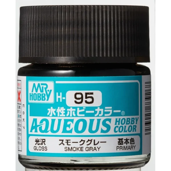 Mr Hobby – Aqueous Hobby Colors (10 ml) Smoke Gray – H-095 - Mr Hobby - Ludik Vault