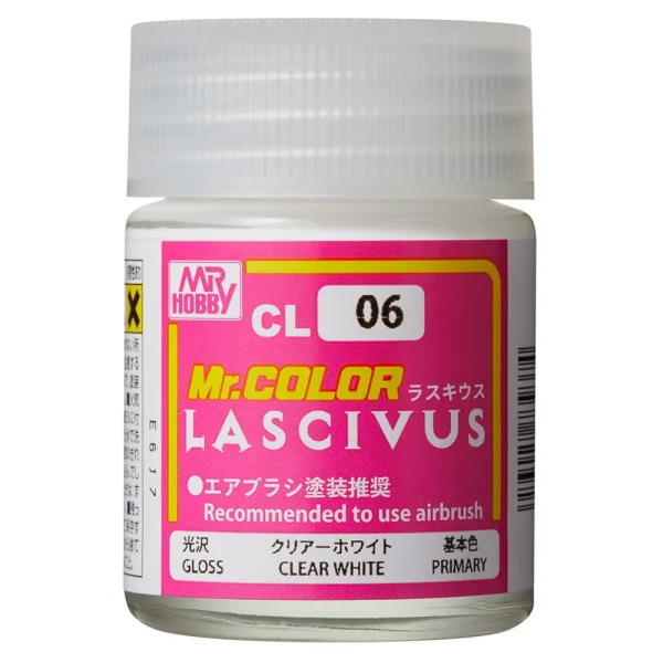 3028739374 Mr Hobby – Mr. Color Lascivus (18 ml) Clear White – CL-06 - Mr Hobby - Ludik Vault