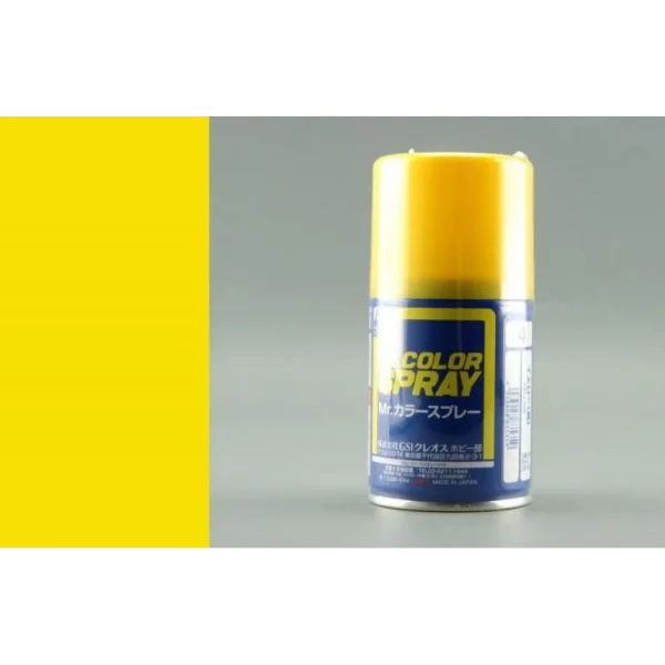 Mr Hobby – Mr. Color Spray (100 ml) Yellow – S-004 - Mr Hobby - Ludik Vault