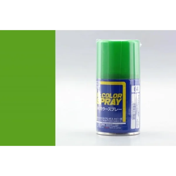 Mr Hobby – Mr. Color Spray (100 ml) Yellow Green – S-064 - Mr Hobby - Ludik Vault
