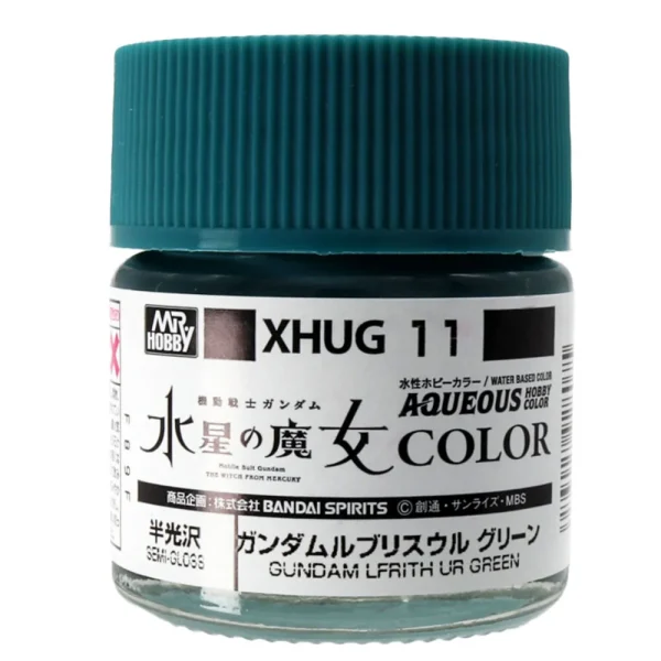 Mr Hobby – AQUEOUS GUNDAM COLOR (10ml) GUNDAM LFRITH UR GREEN – XHUG-11 - Mr Hobby - Ludik Vault