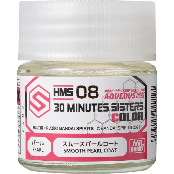 3028929195 Mr Hobby – Aqueous Hobby Colors (10 ml) 30 MINUTES SISTERS Smooth Pearl Coat – HMS-08 - Mr Hobby - Ludik Vault