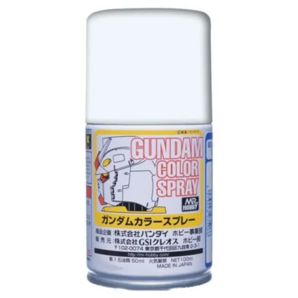 Mr Hobby – Gundam Color Spray (10ml) MS White – SG-01 - Mr Hobby - Ludik Vault