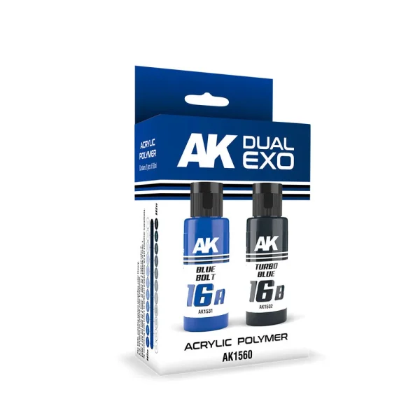 5568327924 AK Interactive – BLUE BOLT & TURBO BLUE DUAL EXO Set 16 – AK1560 - AK Interactive - Ludik Vault