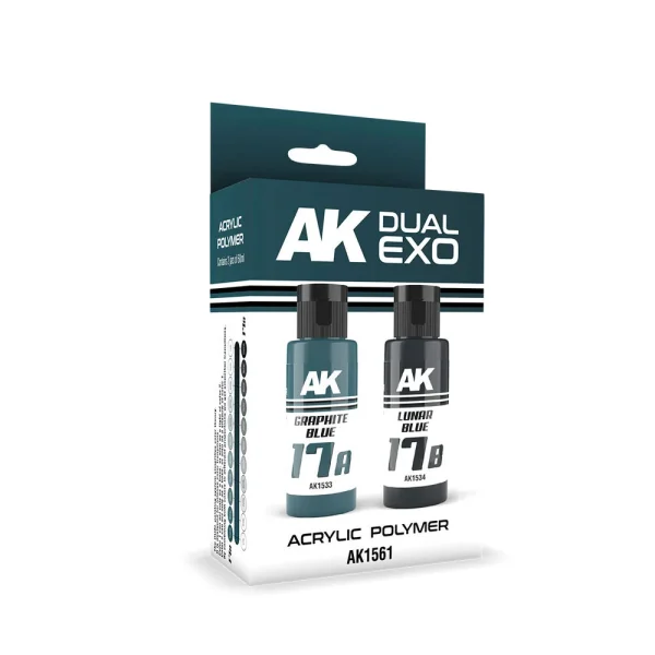 AK Interactive – GRAPHITE BLUE & LUNAR BLUE DUAL EXO Set 17 – AK1561 - AK Interactive - Ludik Vault