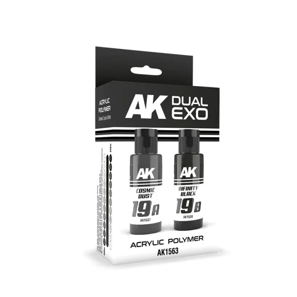 5568327955 AK Interactive – COSMIC DUST & INFINITY BLACK DUAL EXO Set 19 – AK1563 - AK Interactive - Ludik Vault
