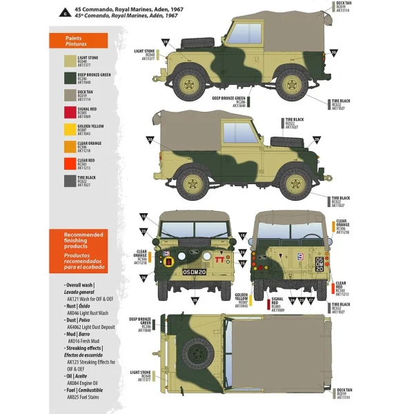 AK Interactive - Land Rover 88 Series IIA Rover 8 1/35 - AK35012