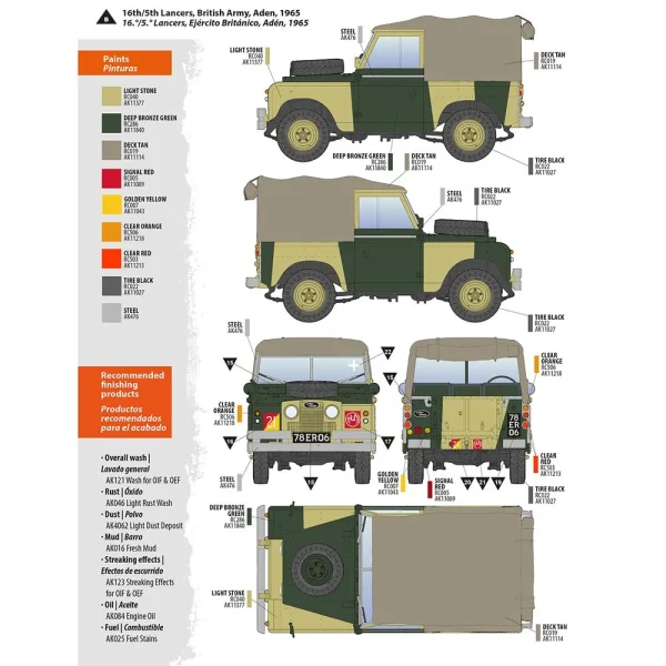 AK Interactive - Land Rover 88 Series IIA Rover 8 1/35 - AK35012