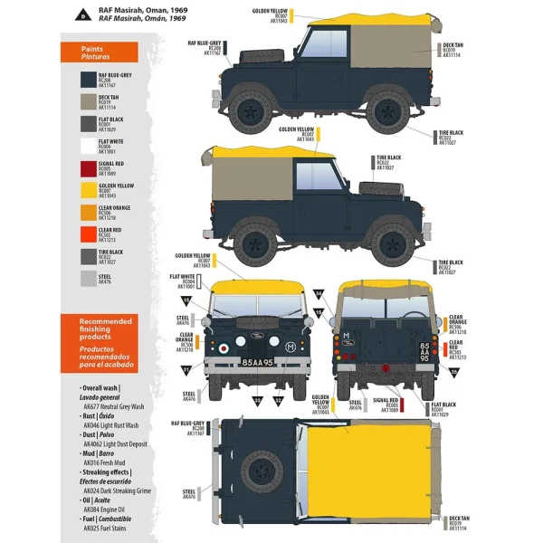 AK Interactive - Land Rover 88 Series IIA Rover 8 1/35 - AK35012