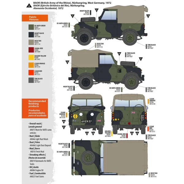 AK Interactive - Land Rover 88 Series IIA Rover 8 1/35 - AK35012