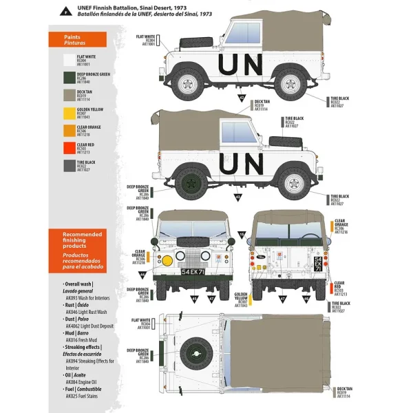 AK Interactive - Land Rover 88 Series IIA Rover 8 1/35 - AK35012