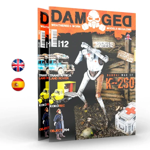 5568329065 AK Interactive – DAMAGED, Worn and Weathered Models Magazine – 12 (English) – ABT742 - AK Interactive - Ludik Vault