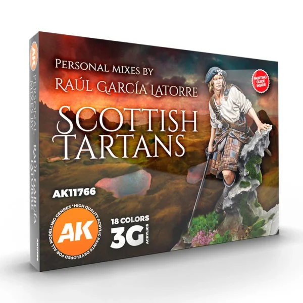 5568330450 AK Interactive – SCOTTISH TARTANS – SIGNATURE SET BY RAÚL GARCÍA LATORRE – AK11766 - AK Interactive - Ludik Vault