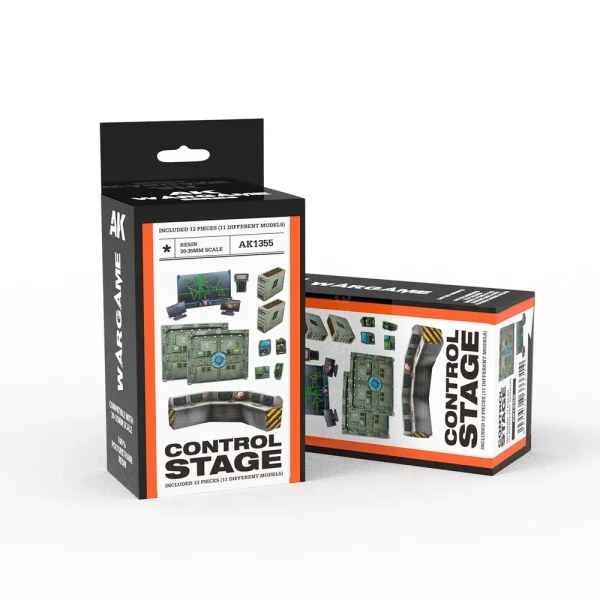 5568333314 AK Interactive – CONTROL STAGE SET WARGAME (RESIN 30-35MM) – AK1355 - AK Interactive - Ludik Vault