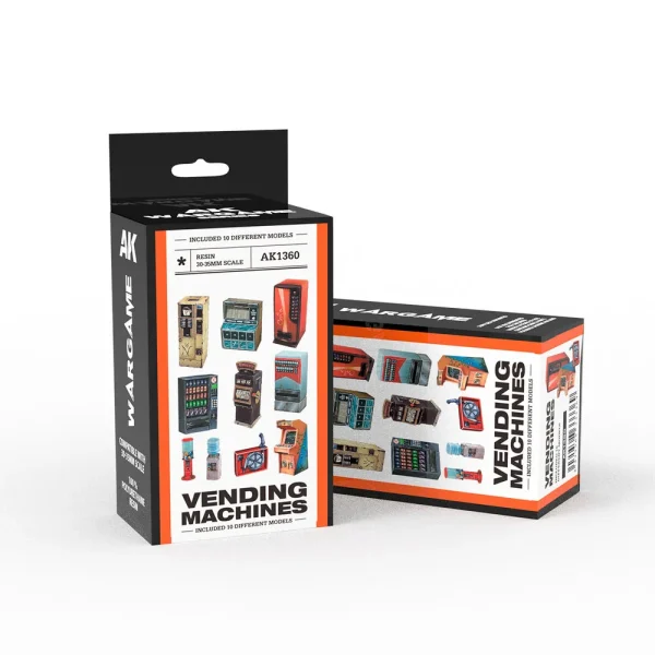 5568333369 AK Interactive – VENDING MACHINE SET WARGAME (RESIN 30-35MM) – AK1360 - AK Interactive - Ludik Vault