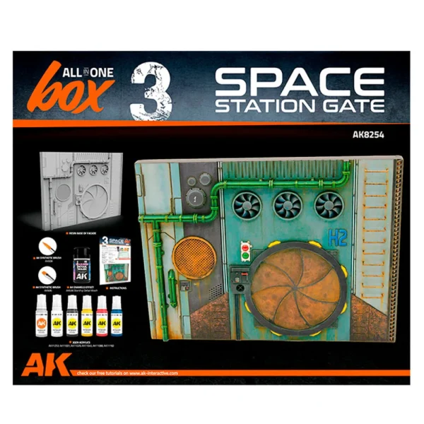 5568334120 AK Interactive – ALL IN ONE SET -BOX 3-SPACE STATION GATE – AK8254 - AK Interactive - Ludik Vault