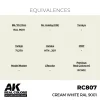 AK Interactive - Real Colors: Cream White RAL 9001 17 ml. - RC807