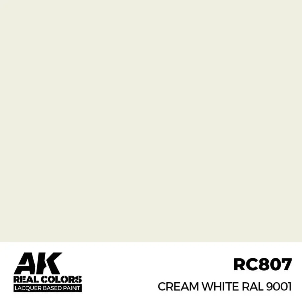 AK Interactive – Real Colors: Cream White RAL 9001 17 ml. – RC807 - AK Interactive - Ludik Vault