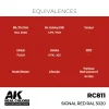 5568335646-1 AK Interactive - Real Colors: Signal Red RAL 3020 17 ml. - RC811