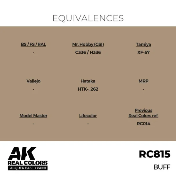 5568335684-1 AK Interactive - Real Colors: Buff 17 ml. - RC815