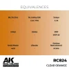 5568335776-1 AK Interactive - Real Colors: Clear Orange 17 ml. - RC824