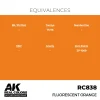 5568335912-1 AK Interactive - Real Colors: Fluorescent Orange 17 ml. - RC838