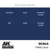 5568335967-1 AK Interactive - Real Colors: Tyrrell Blue 17 ml. - RC843
