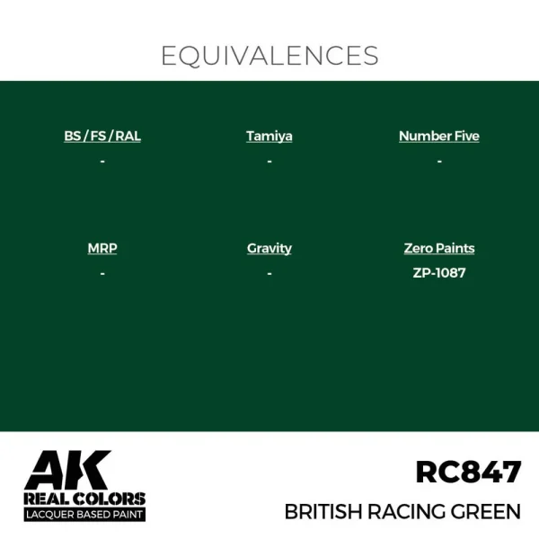 5568336001-1 AK Interactive - Real Colors: British Racing Green 17 ml. - RC847