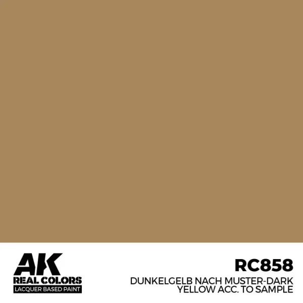 5568336117 AK Interactive – Real Colors: Dunkelgelb Nach Muster-Dark Yellow acc. to Sample – RC858 - AK Interactive - Ludik Vault