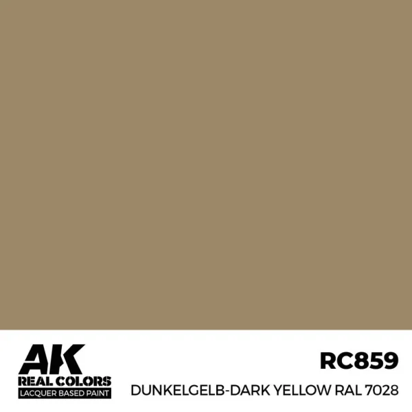 5568336124 AK Interactive – Real Colors: Dunkelgelb-Dark Yellow RAL 7028 17 ml. – RC859 - AK Interactive - Ludik Vault