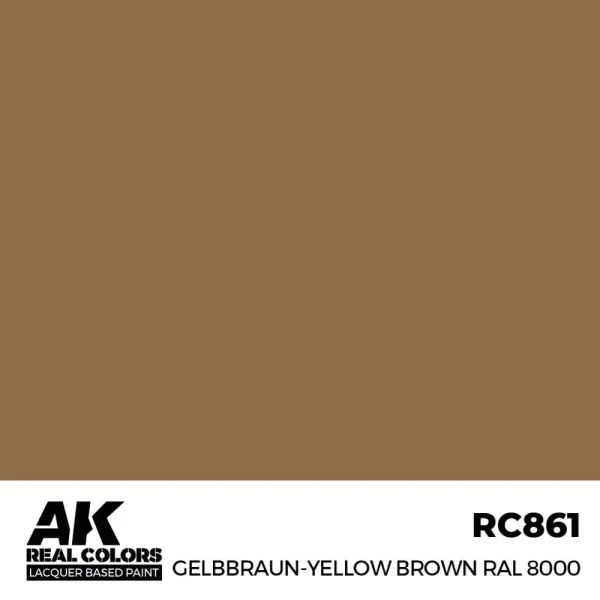AK Interactive – Real Colors: Gelbbraun-Yellow Brown RAL 8000 17 ml. – RC861 - AK Interactive - Ludik Vault