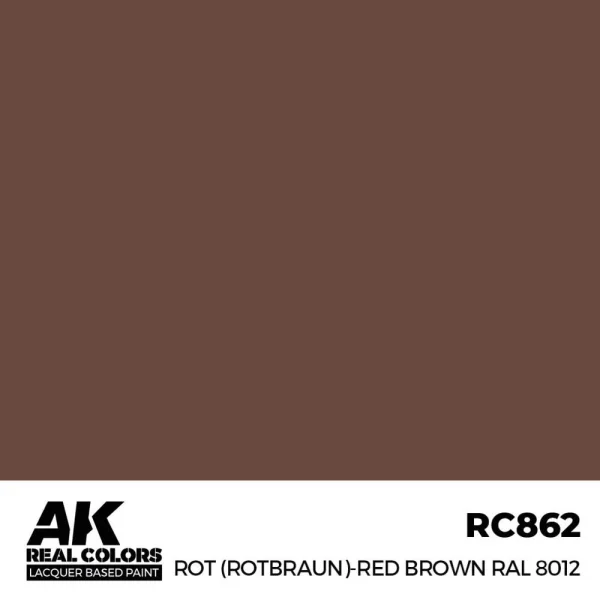 AK Interactive – Real Colors: Rot (Rotbraun)-Red Brown RAL 8012 17 ml. – RC862 - AK Interactive - Ludik Vault